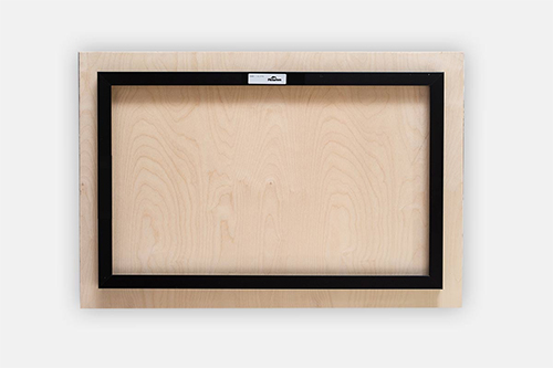 Patchwork Gaze – Modern Cubist Portrait Print Metal print