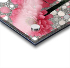 Bloom in Circles – Pink Zinnia Floral Abstract Print Acrylic print