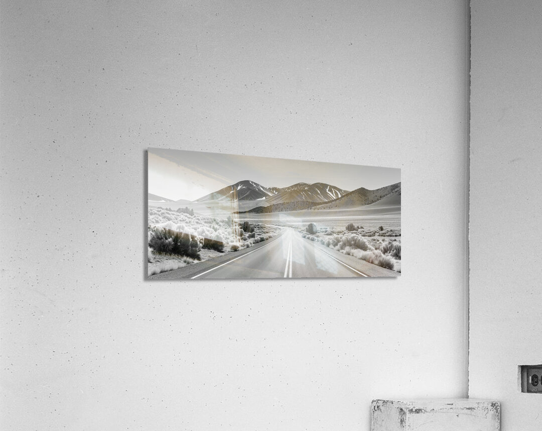 Starting Line - Minimal Landscape Art Prints Acrylic Print