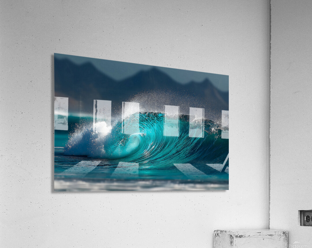 The Surge - Modern Seascape Art Prints Acrylic Print