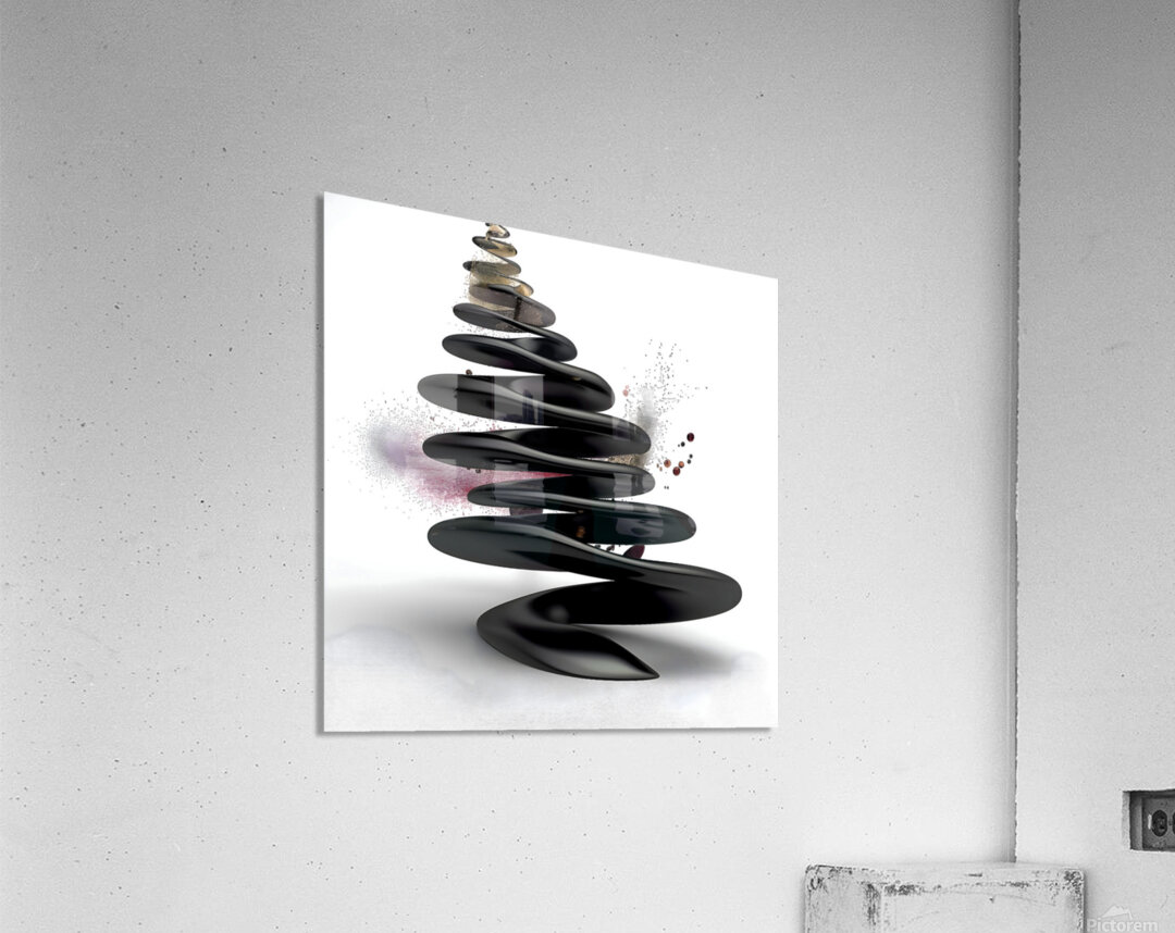 Zen Stack – Minimal Balance Stones Abstract Print Acrylic Print