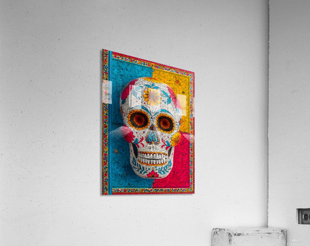 Sugar Skull Fiesta – Vibrant Dia de los Muerto Acrylic Print