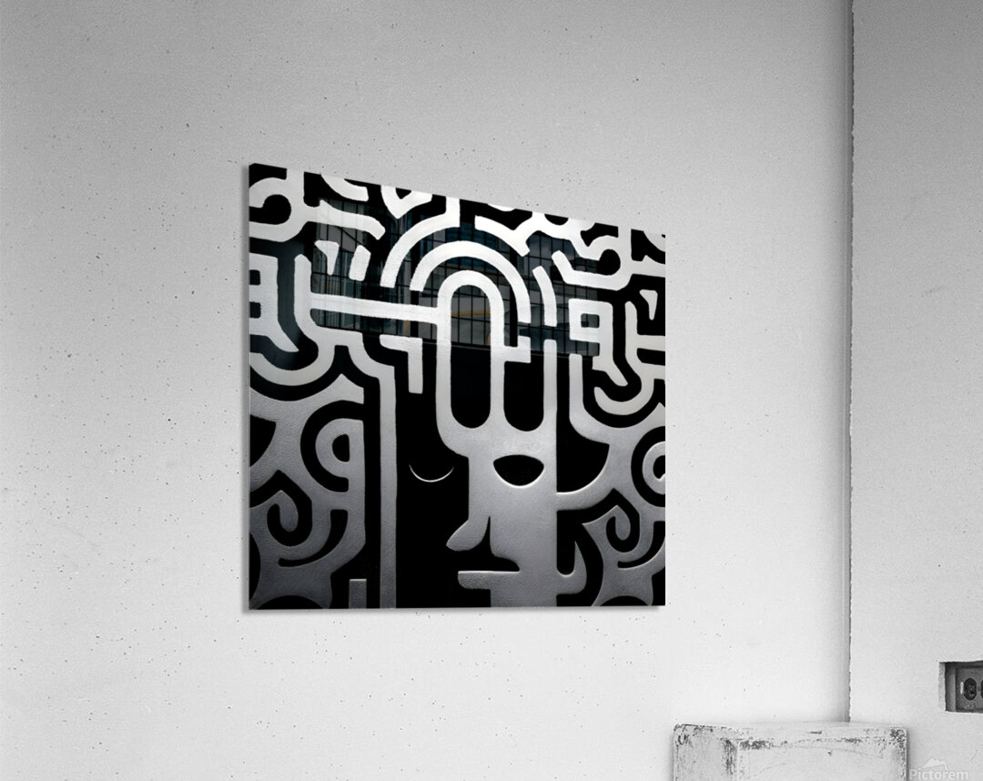 The Pattern of Thought – Minimal Abstract Print Acrylic Print