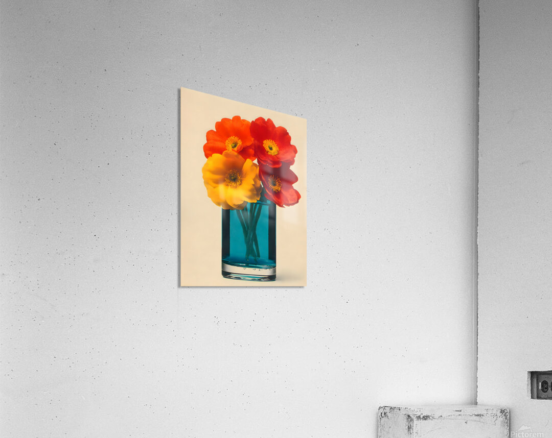 Amber Glass – Bold Bloom Print Acrylic Print