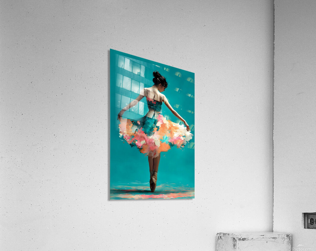 Blooming Pirouette – Ballerina Print Acrylic Print