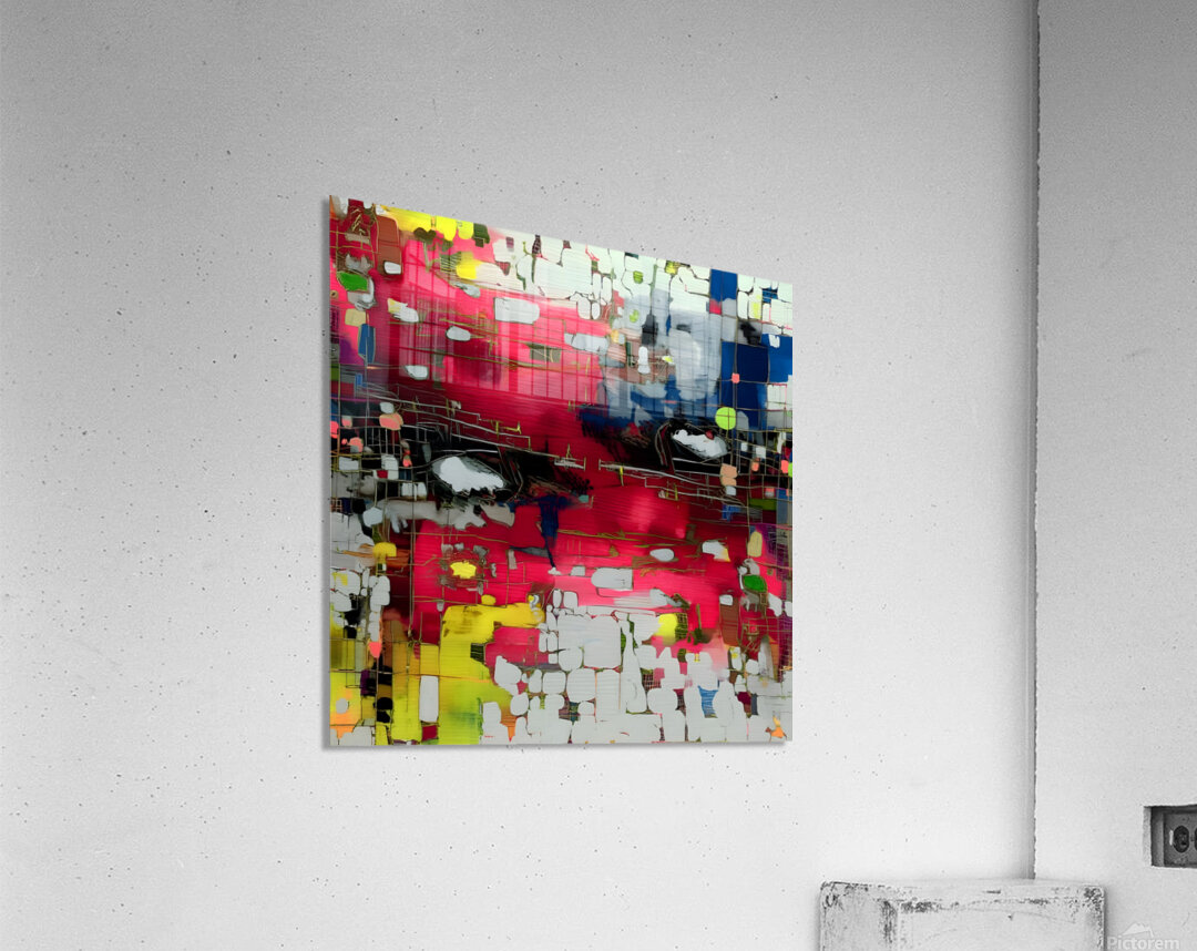 Red Storm – Abstract Expressionist Art Print Acrylic Print