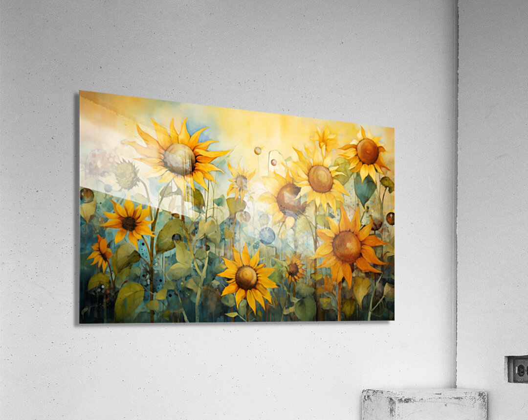 Vitality - Sunflower Meadow Art Prints Acrylic Print