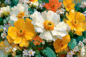 Fleurs Elegantes - Elegant Blooms - Classic Floral Art Prints