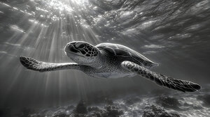 The Slow Path – Minimal Monochrome Art Print