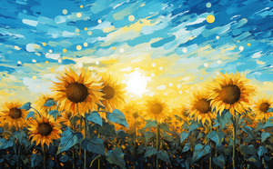 Resonance – Sunflower Field Art Print