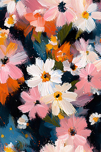 Petales Sauvages A Minuit - Wild Petals At Midnight - Nocturne Floral Art Prints