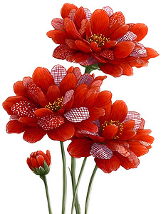 Plaid Botanica 29 - Modern Floral Art Prints