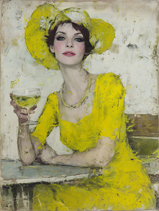 L’Elegance Citron – Lemon Elegance Vintage Poster Art Print