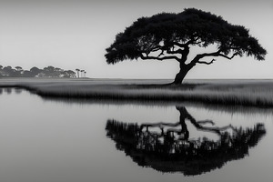Solitude - Monochrome Landscape Art Prints