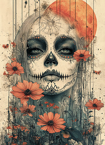 La Guardiana Del Camposanto - The Graveyard Guardian - Dia de los Muertos Art Prints