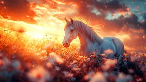 Wild and Free – Wildlife Landscape Art Print