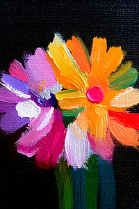 Eclat De Couleurs - Color Shout - Bold Floral Art Prints