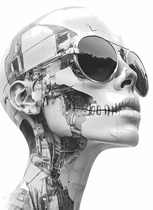 Echoes of Escher - Surreal Skull Line Art Prints