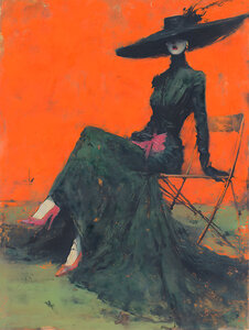 The Silence of Fashion – Vintage Editorial Portrait Art Print