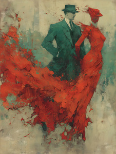 Le Feu de l’Elegance – The Fire of Elegance Vintage Poster Art Print