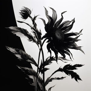 Black and White – Minimal Botanical Art Print