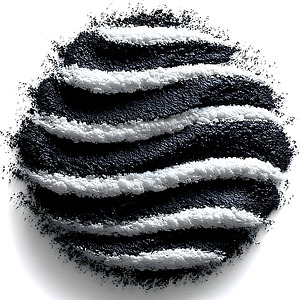 Lunar Strata – Layered Monochrome Sphere Print