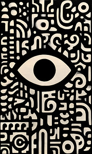 Eye in the Code – Abstract Symbolism Print