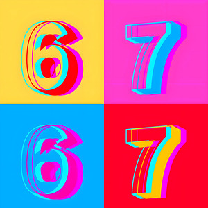 Six Seven – Gen Alpha Pop Art Print