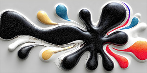 Melted Orbit – Playful Drip Abstract Print