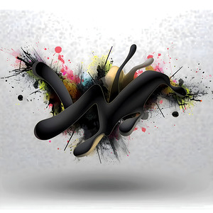 Smoke & Sparks – Minimal Ink Splash Print