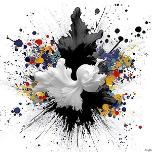 Catalyst Bloom – Ink & Color Explosion Print