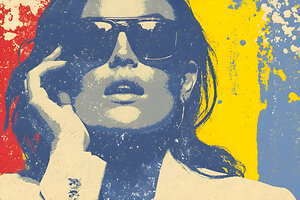 Shades in Primary Hues – Women’s Portrait Art Print