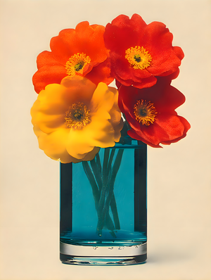 Amber Glass – Bold Bloom Print