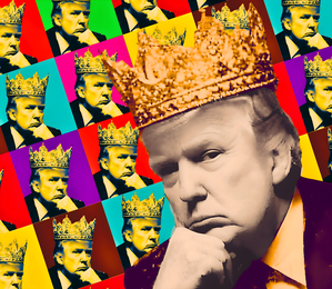 Crowned Pop - Trump Portrait Print