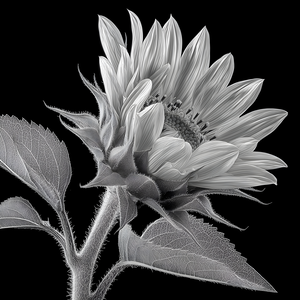 Sunflower Selfie 8 - Sunflower Portrait Art Prints