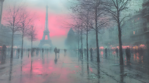 Paris Rain – Impressionist Cityscape Print
