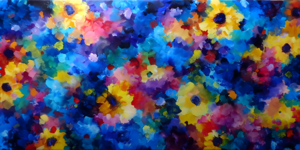Sinfonia Di Colori - Symphony Of Colors - Vibrant Floral Art Prints