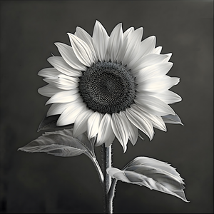 Sunflower Selfie 4 - Sunflower Portrait Art Prints