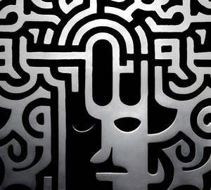 The Pattern of Thought – Minimal Abstract Print