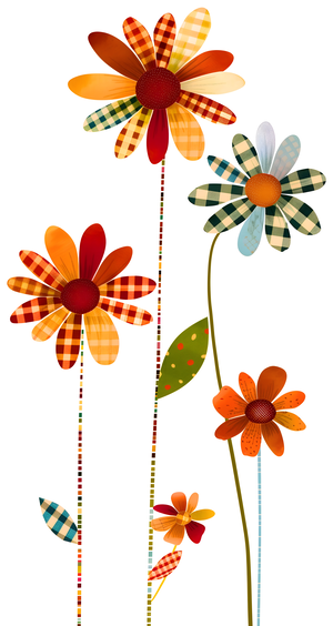 Plaid Botanica 18 - Modern Floral Art Prints