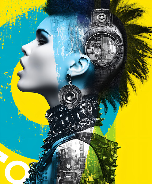 Punk Rock Originale - Punk Portrait Art Prints Print