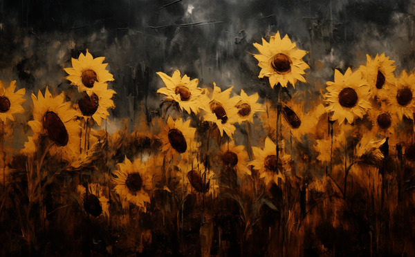 Sunkissed - Golden Sunflower Art Prints Print