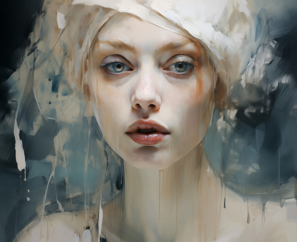 Un-Broken - Contemporary Figurative Portrait Art Prints Print