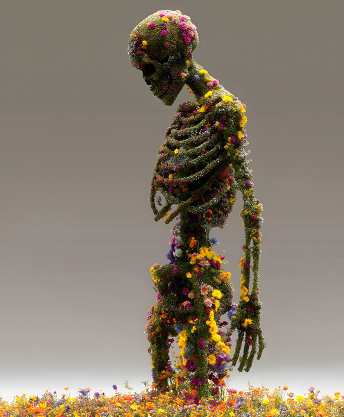 Decay In Bloom - Sculptural Botanical Art Prints Print