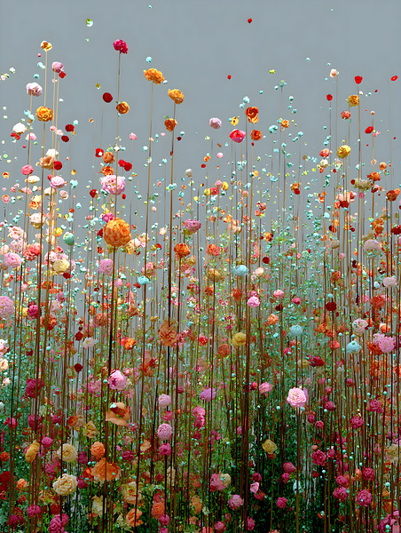 Elevation Botanique - Botanical Elevation - Contemporary Floral Art Prints Print