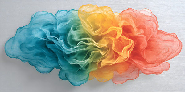 Ethereal Pulse – Soft Abstract Art Print Print