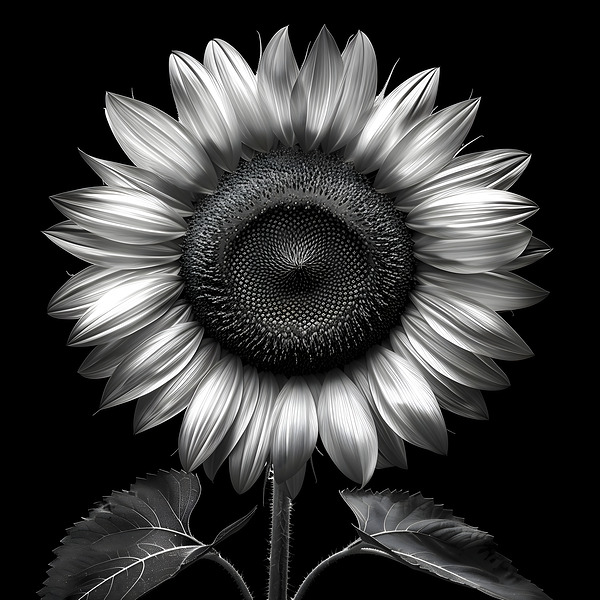 Sunflower Selfie 25 - Sunflower Portrait Art Prints Print