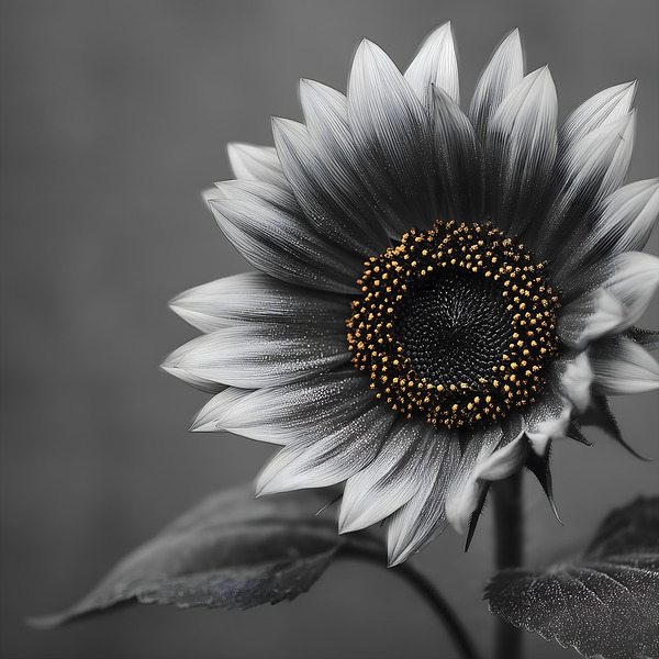 Sunflower Selfie 15 - Sunflower Portrait Art Prints Print