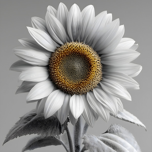 Sunflower Selfie 26 - Sunflower Portrait Art Prints Print