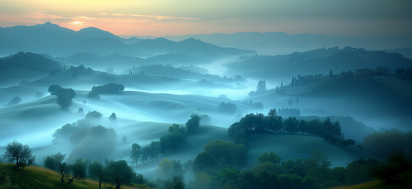 Beneath The Breath Of Dawn - Sunrise Landscape Art Prints Print